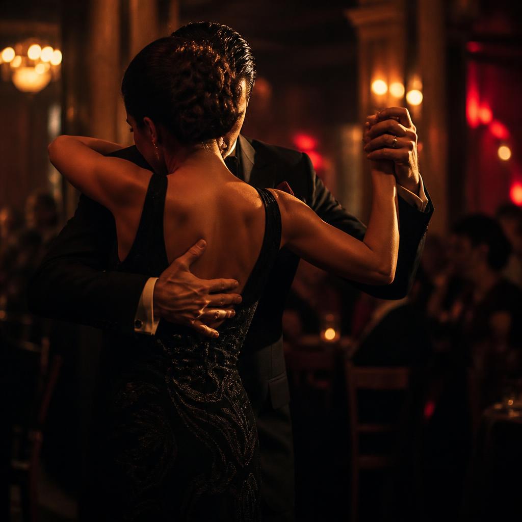 Abbraccio di tango in una milonga di Buenos Aires